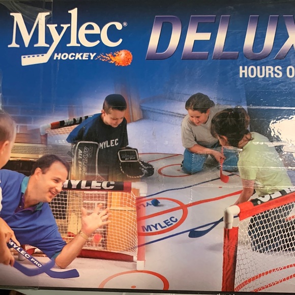 Mylec Hockey Other Mylec Hockey Deluxe Mini Hockey Goal Set Poshmark